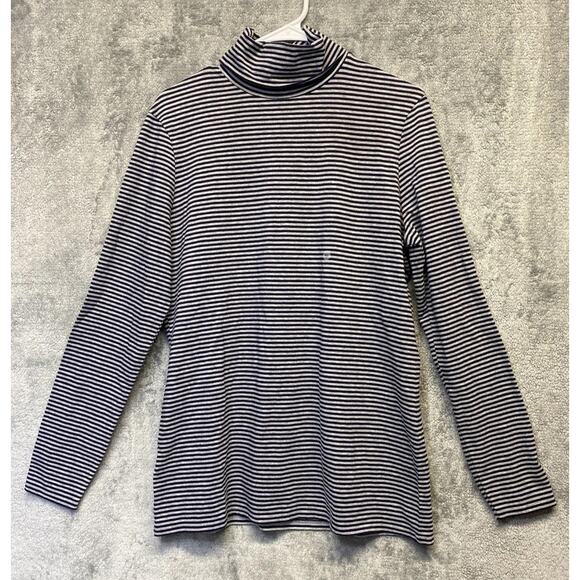 Eddie Bauer Women’s Striped Turtleneck Size XL - Picture 1 of 11